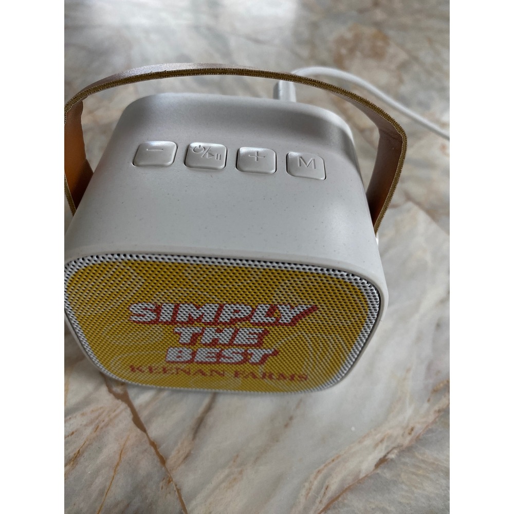 Terratone 98340 White Portable Bluetooth Speaker Simply The Best Keenan Farms
